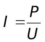 Формула расчета силы тока