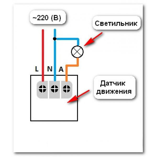 Как подключить датчик движения к лед драйверу