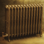 Фото: Стилизованный чугунный радиатор