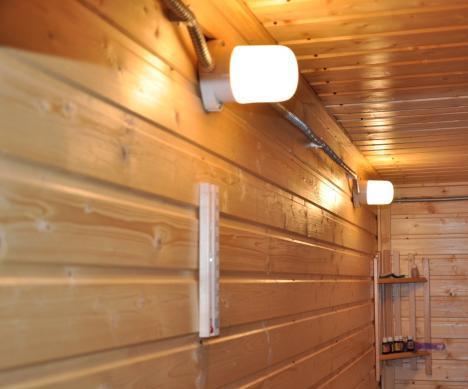 Фото: влагозащищенные светильники для бани
