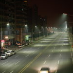 Фото: освещение светодиодами дорог