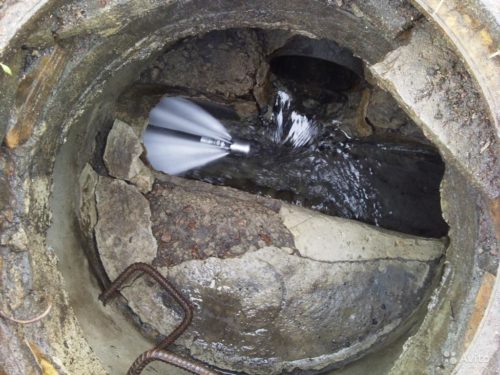 Фото: промывка септиков и канализационных люков